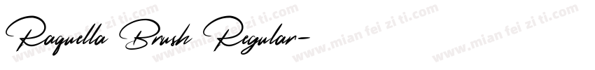 Raquella Brush Regular字体转换